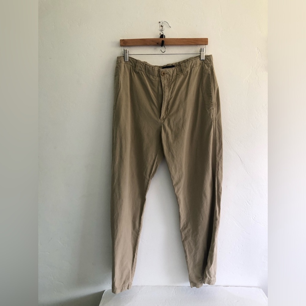 Banana Republic Pants Mens 33 x 30 Linen Cotton Blend Pants Brown Casual Travel